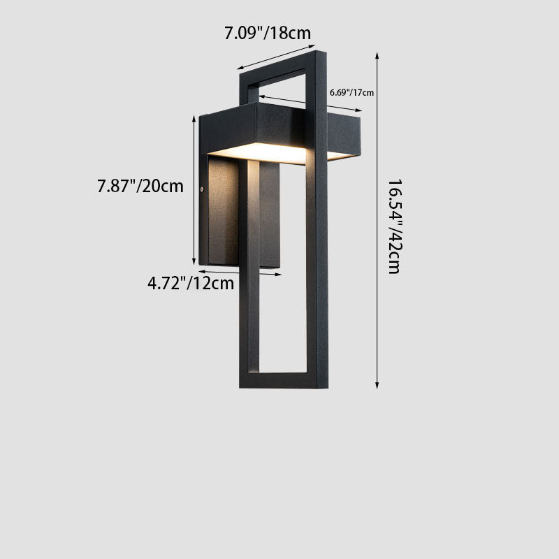 Rectangular Stainless Steel Patio Outdoor Light