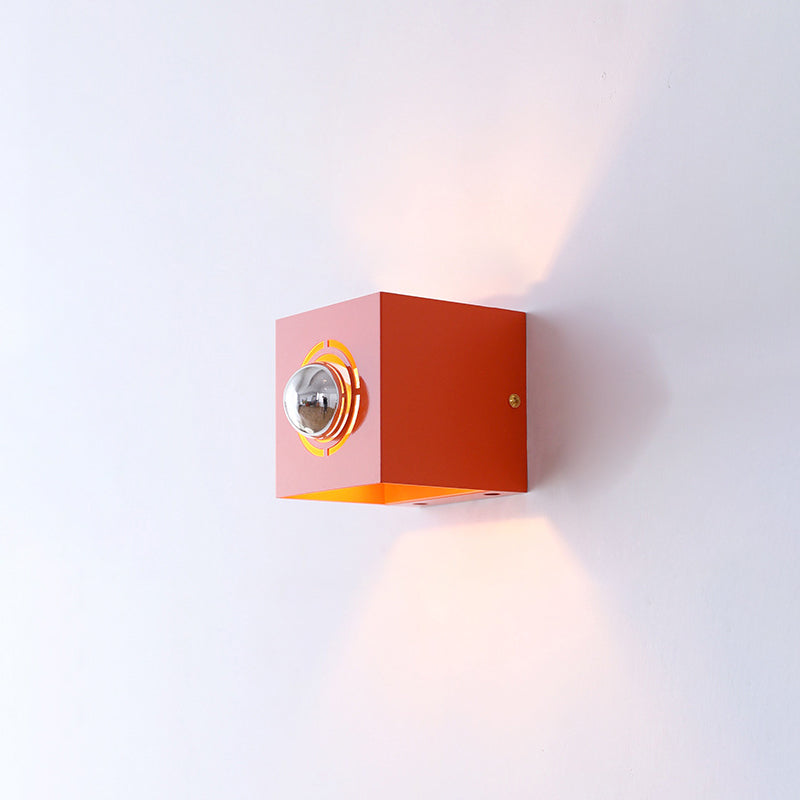 Square Iron Living Room Wall Lamp