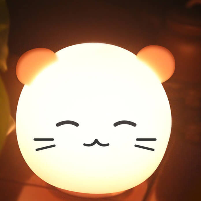 Cartoon Animal Colorful Silicone Table Lamp