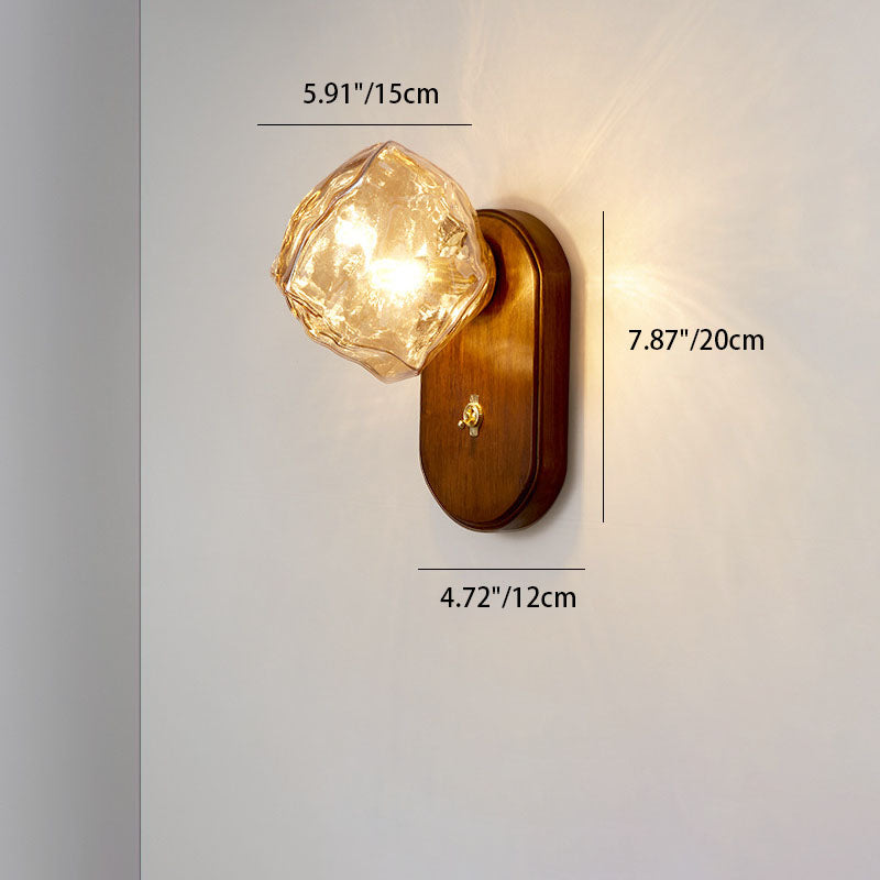 Oval Ice Cube Shape Wall Lamp
