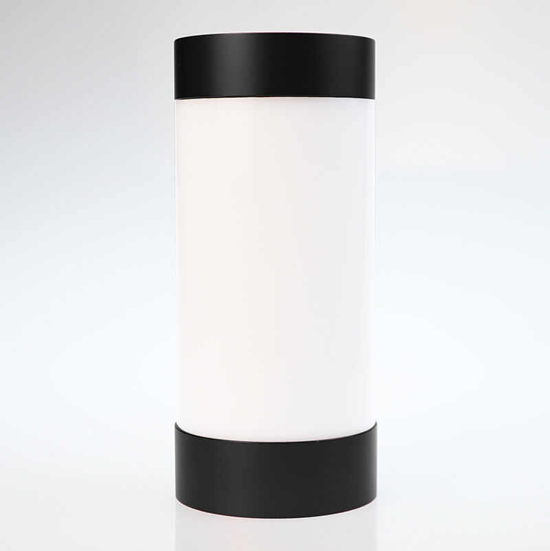 Cylindrical Aluminum Acrylic Table Lamp