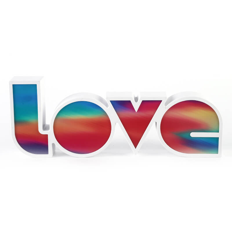 LOVE Letters Wedding Valentines Table Lamp