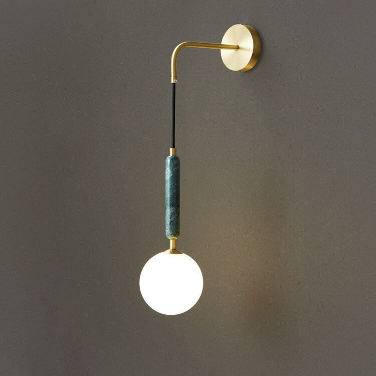 Ball Marble Arm Wall Lamp