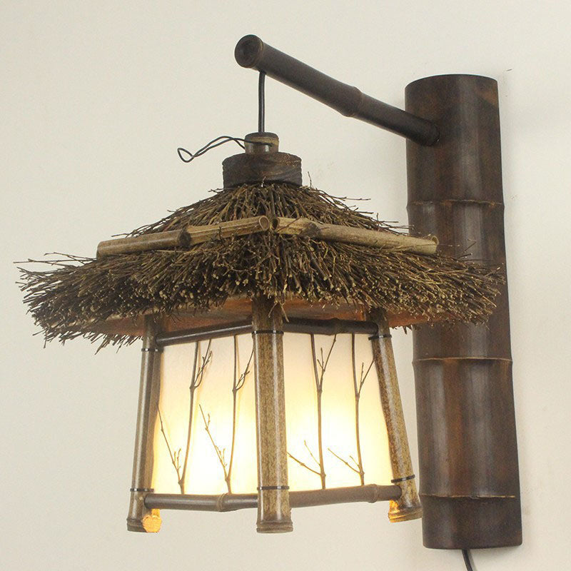 Cottage Bamboo Patio Outdoor Light