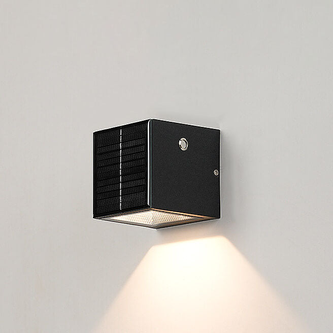 Black Rectangular Die-Cast Aluminum Outdoor Light