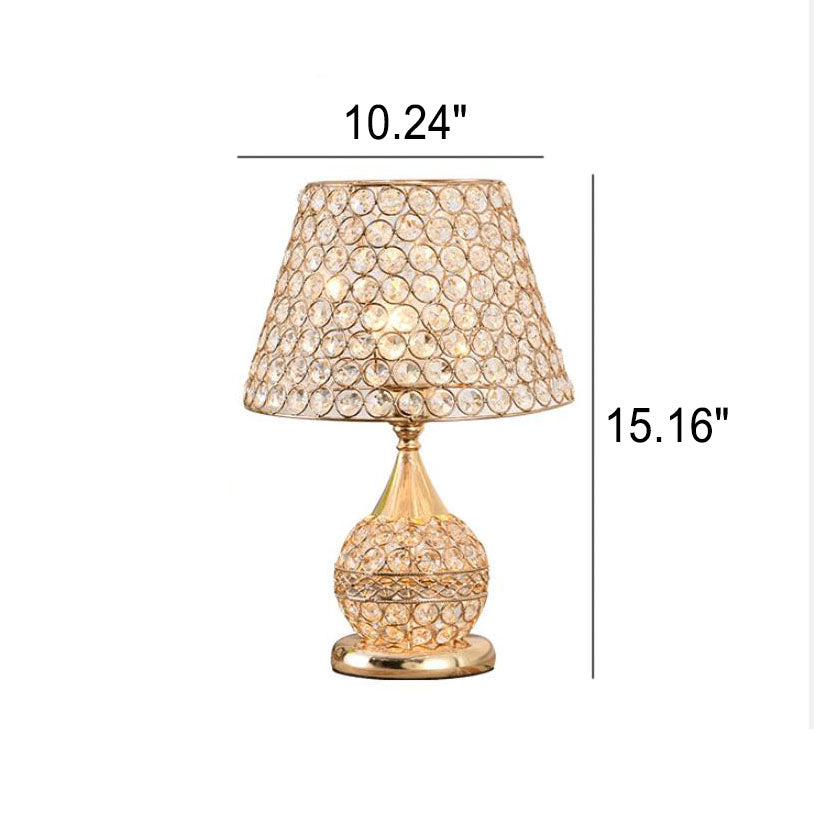 Crystal Cone Geometry Table Lamp