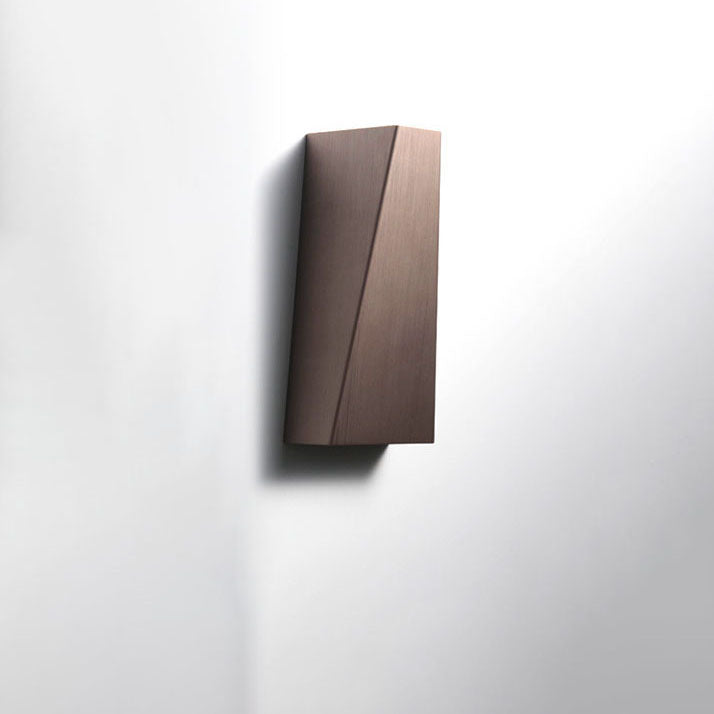 Brushed Aluminum Geometric Square Wall Lamp