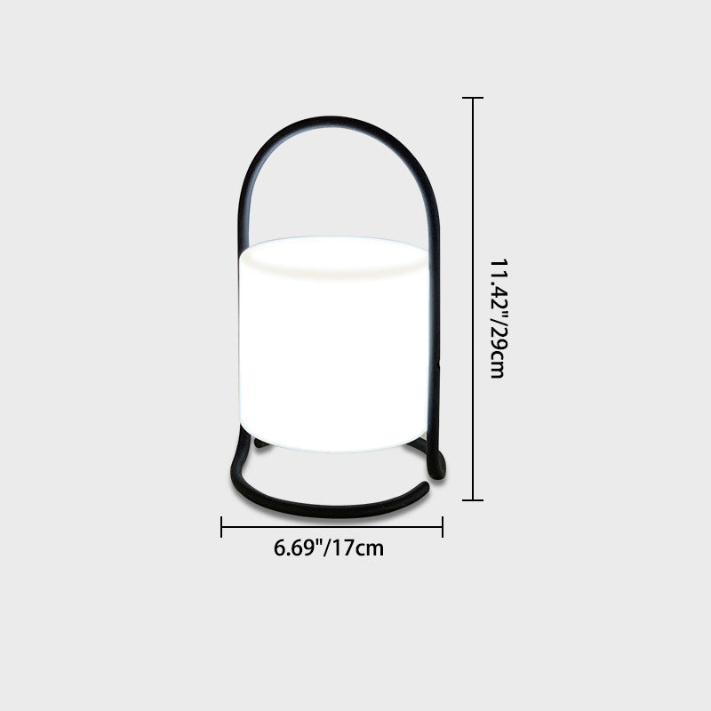 Metal PE Ball Egg Table Lamp