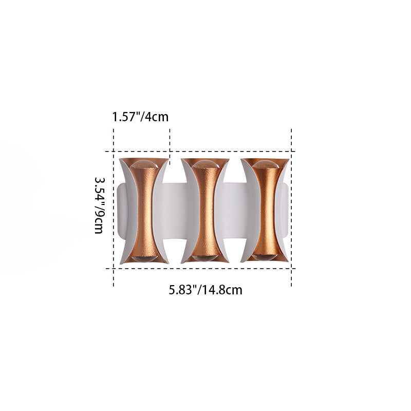 Rectangle Aluminum Glass Patio Outdoor Light