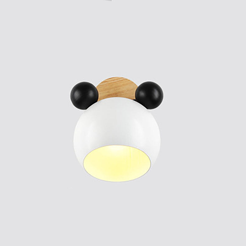Cartoon Bear Dome Kids Wall Lamp
