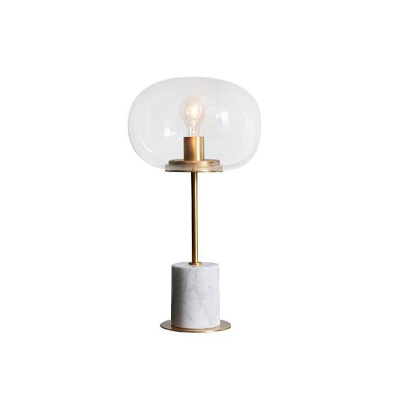 Round Ball Cylinder Marble Table Lamp