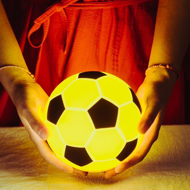 Soccer Silicone Night Charging Table Lamp