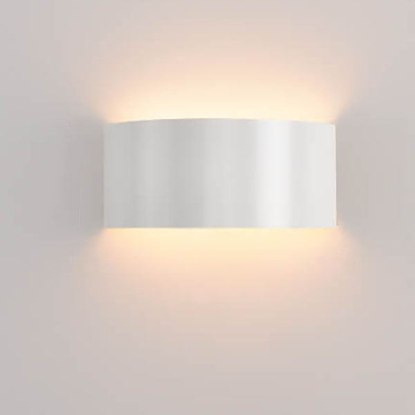Solid Color Iron Half-circle Wall Lamp