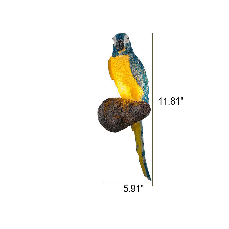 Resin Animal Owl Wall Lamp