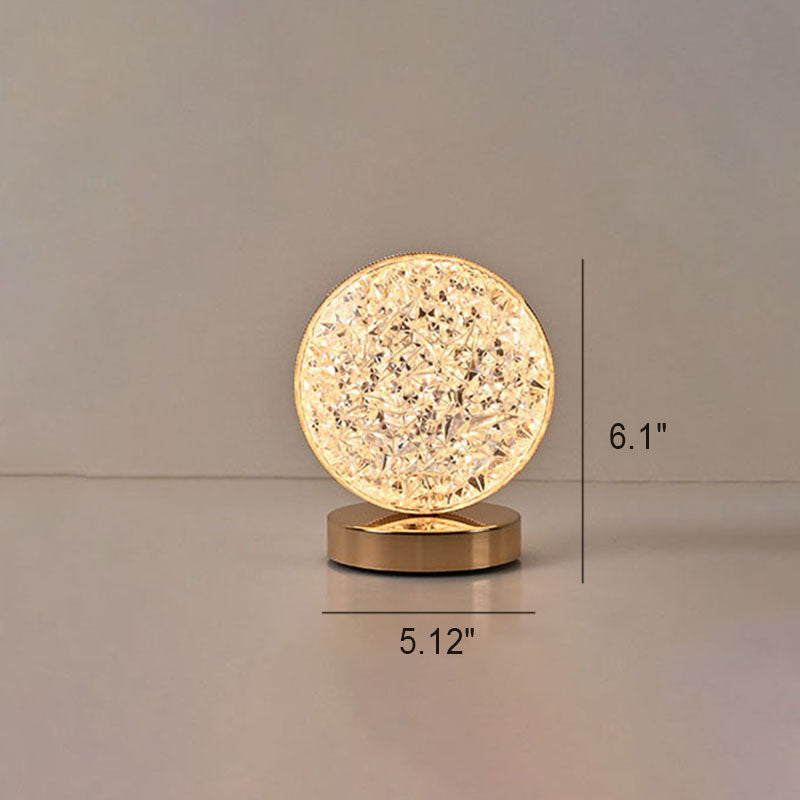 Acrylic Moon Star Geometry Table Lamp