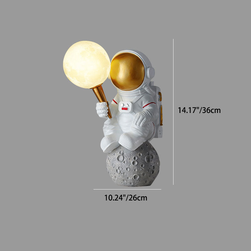Cartoon Astronaut Resin ABS Wall Lamp