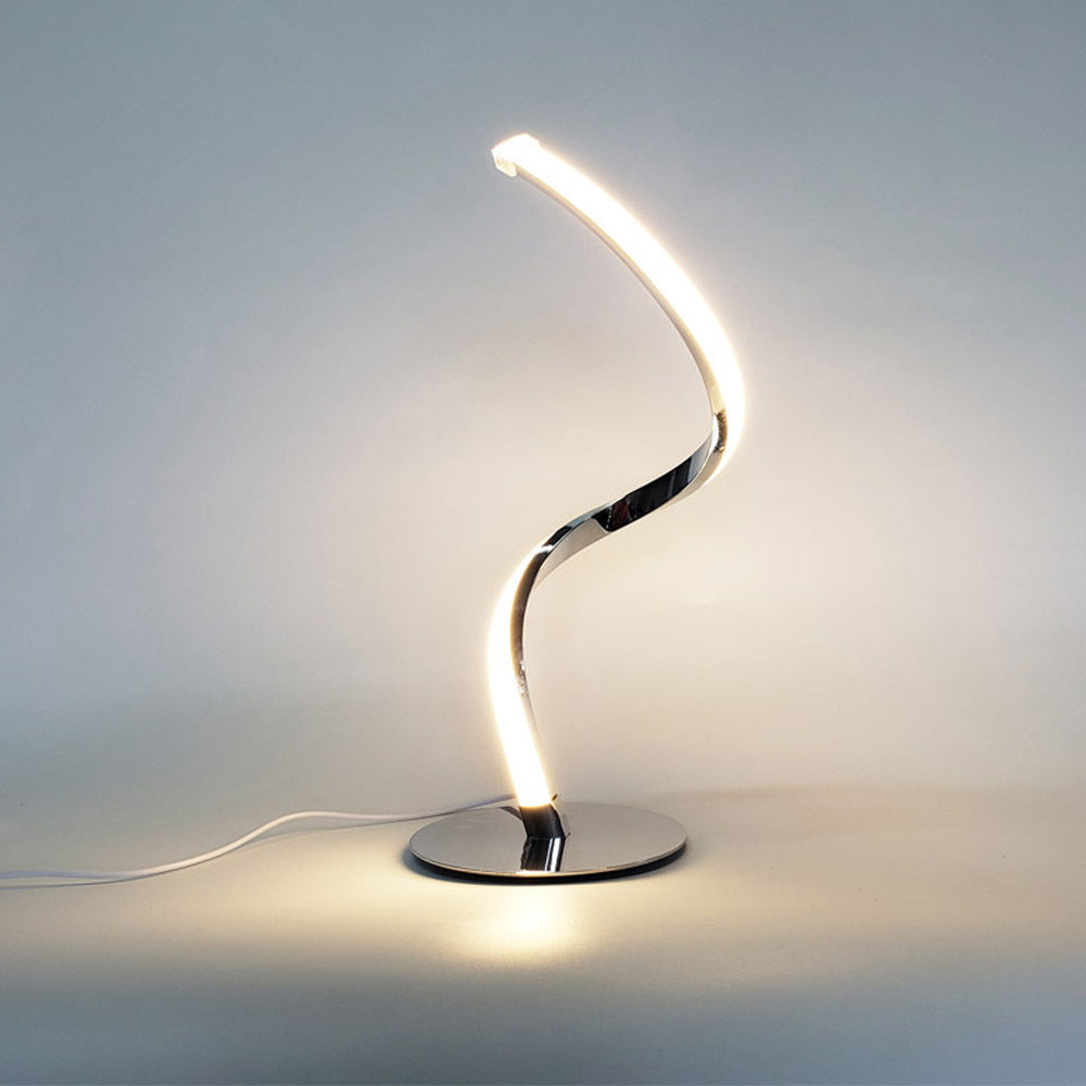 Iron Aluminum PVC Line Table Lamp