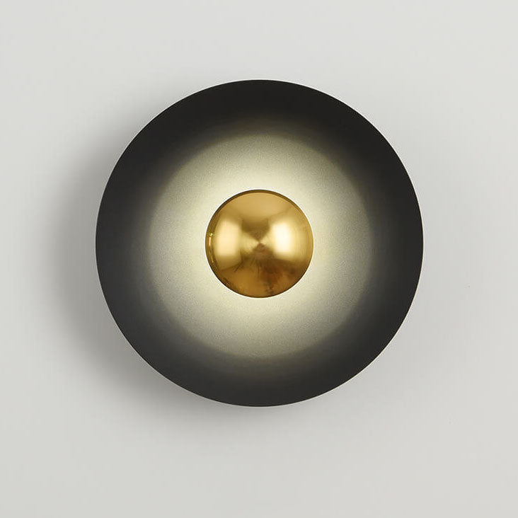 Multicolor Round Disc Hardware Wall Lamp