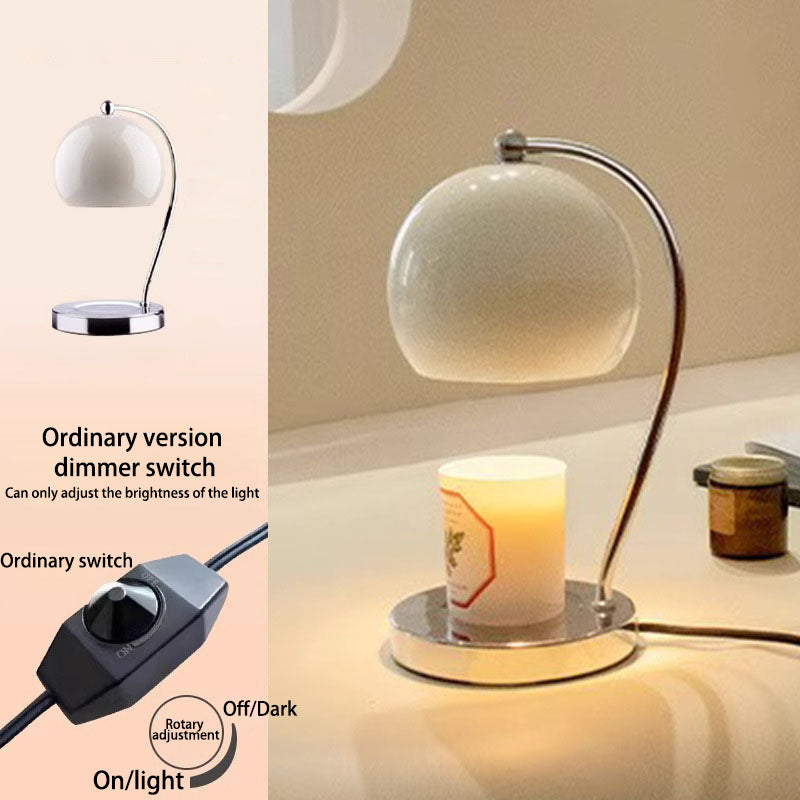 Iron Stainless Steel Round Table Lamp