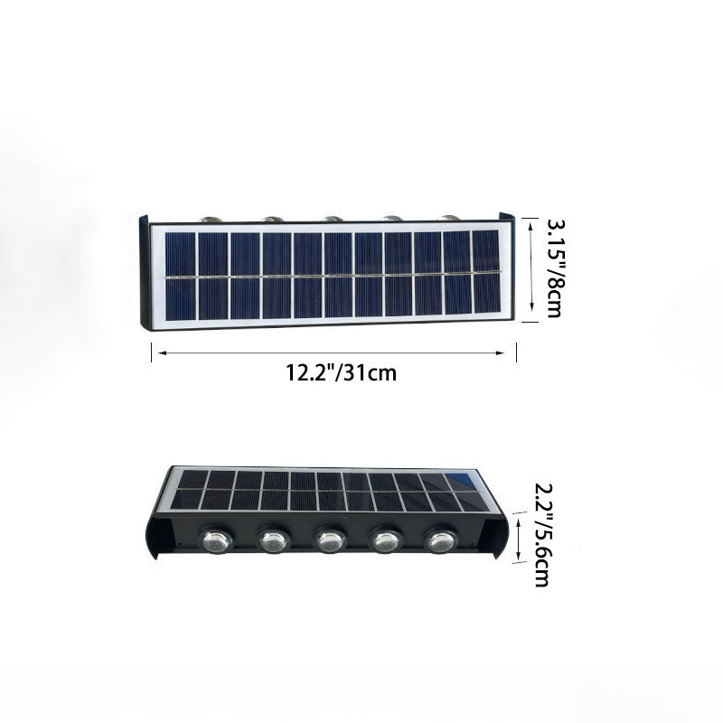 Rectangular ABS PMMA Patio Outdoor Light