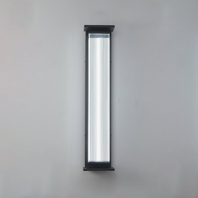 Rectangular Stainless Steel Acrylic Outdoor Light
