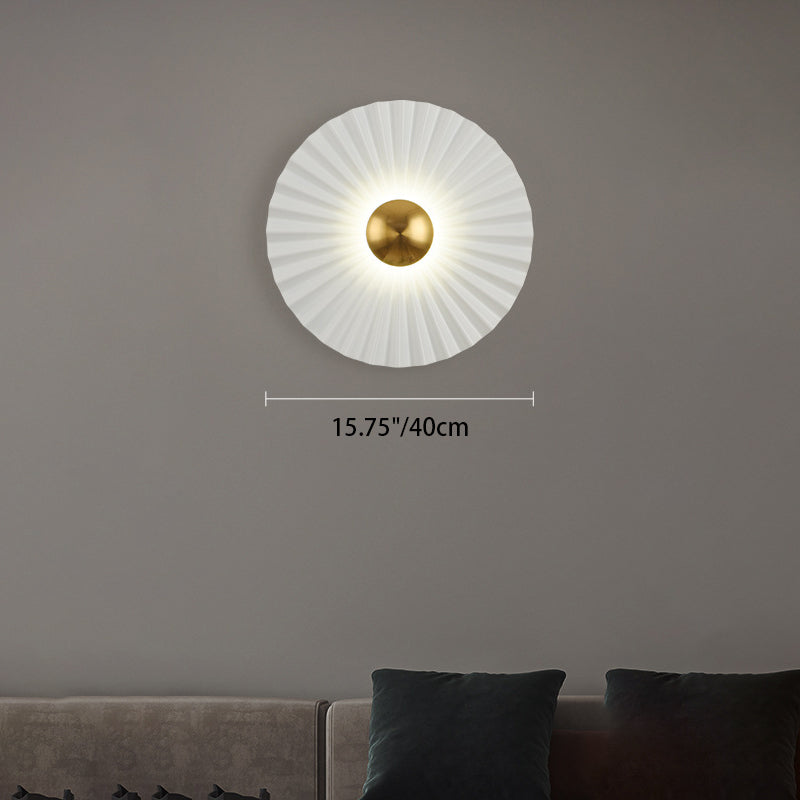 Round Scallop Hardware Living Wall Lamp