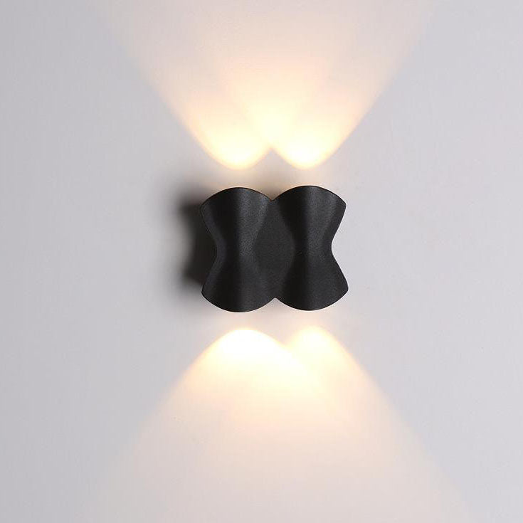 Rectangle Wave Aluminum Patio Outdoor Light
