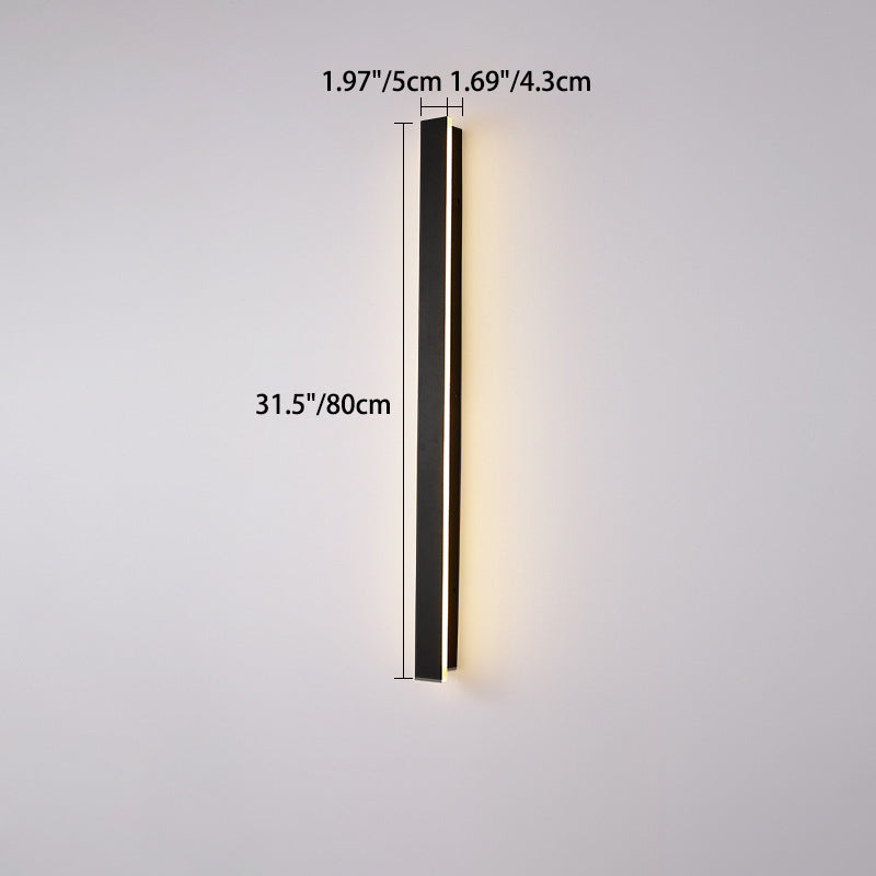 Long Rectangular Aluminum Acrylic Outdoor Light