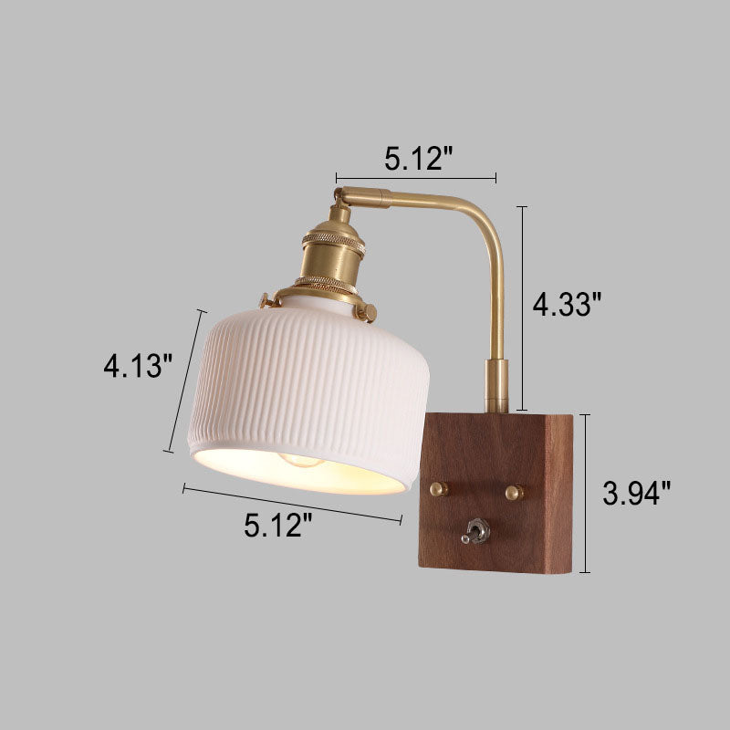Black Walnut Wall Lamp