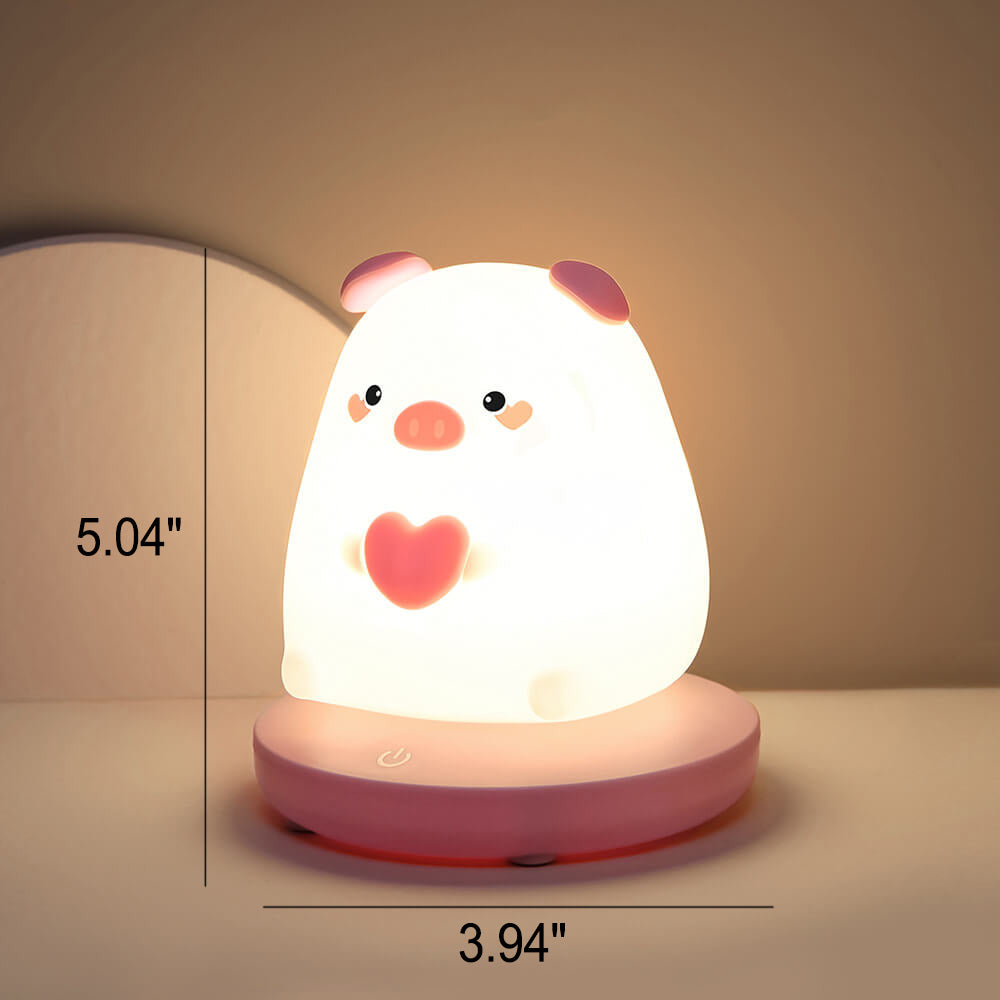 Silicone Animal Rechargeable Night Table Lamp