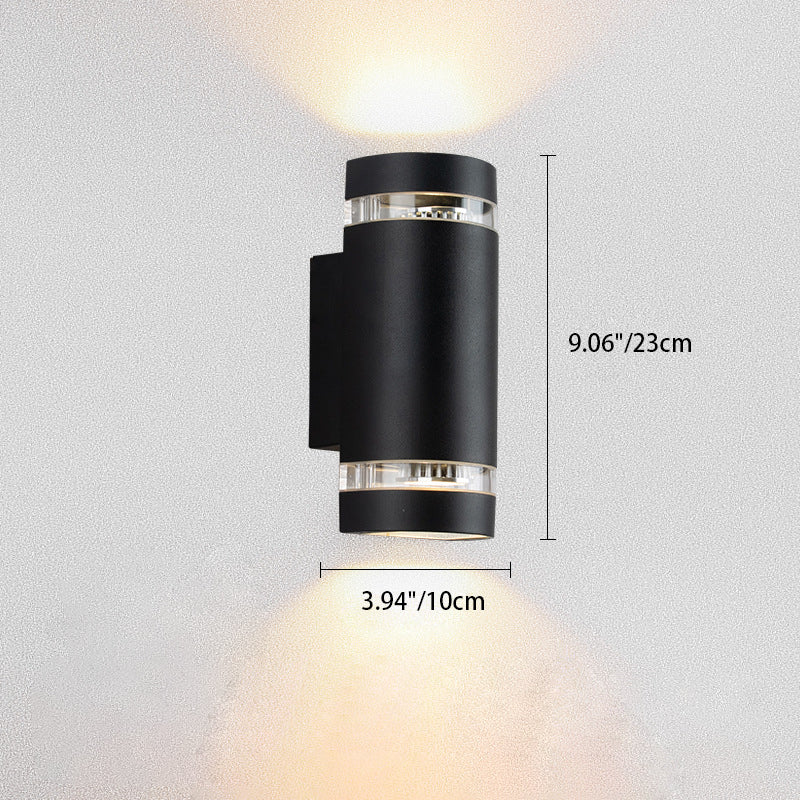 Aluminum Cylinder Up Down Outdoor Light