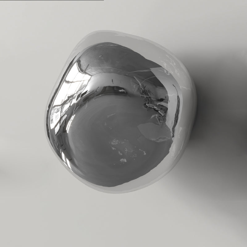 Irregular Spherical Electroplated Glass Wall Lamp