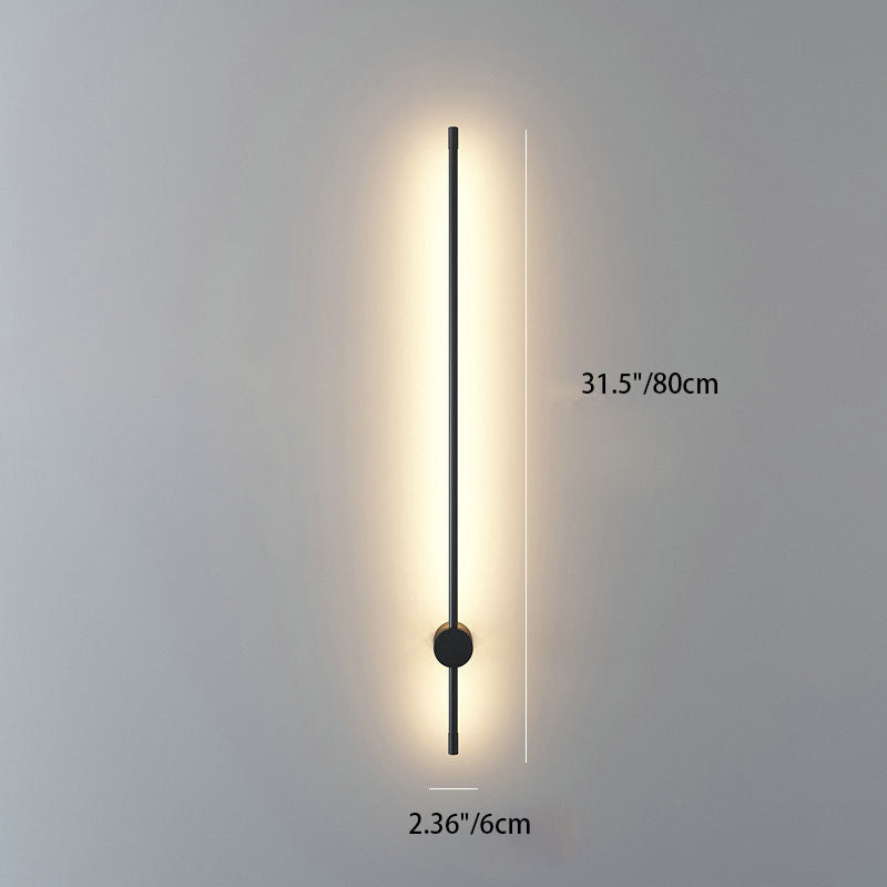 Aluminum Straigh Line Living Wall Lamp