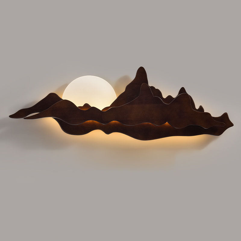 Wood Landscape Living Room Outdoor Light