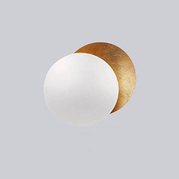Alloy Round Bedroom Wall Lamp