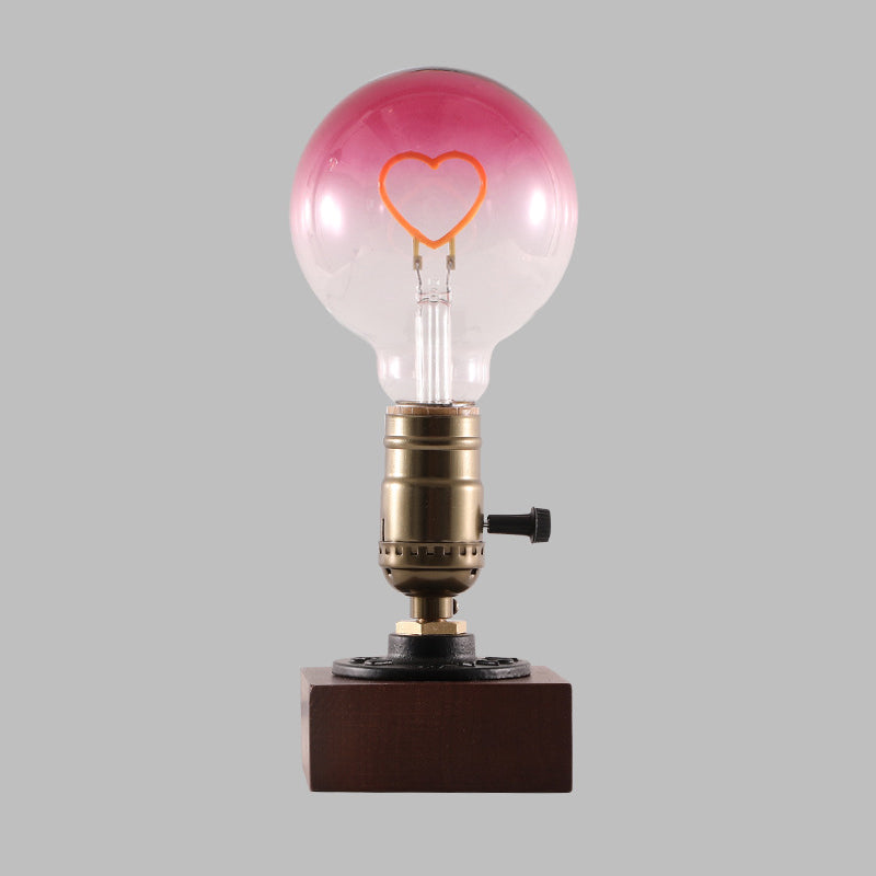 Square Elliptical Aluminium Copper Table Lamp