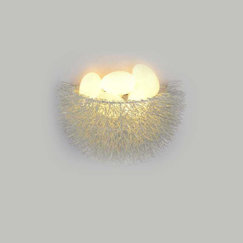 Aluminum Bird's Nest Living 3-Light Wall Lamp