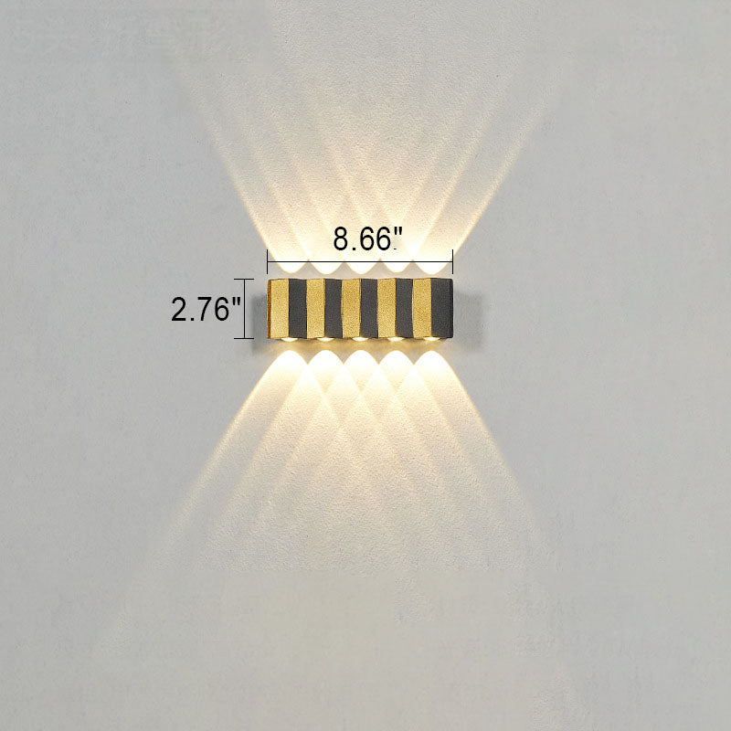 Golden Aluminum Patio Outdoor Light