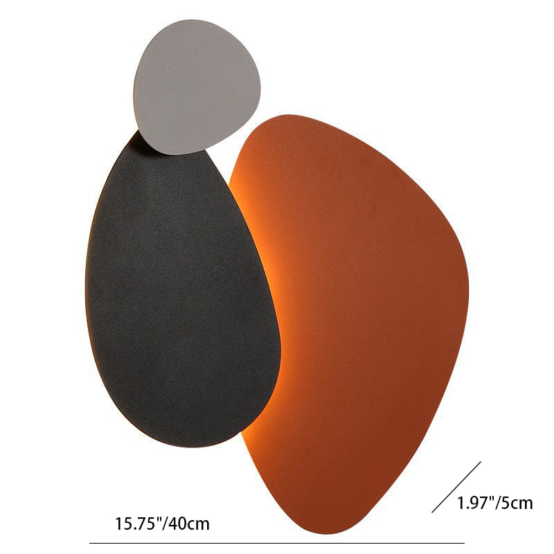 Geometric Iron Round Plate Wall Lamp