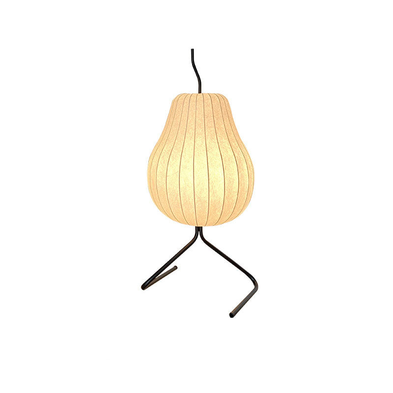 Pear Silk Fabric Iron Floor Lamp