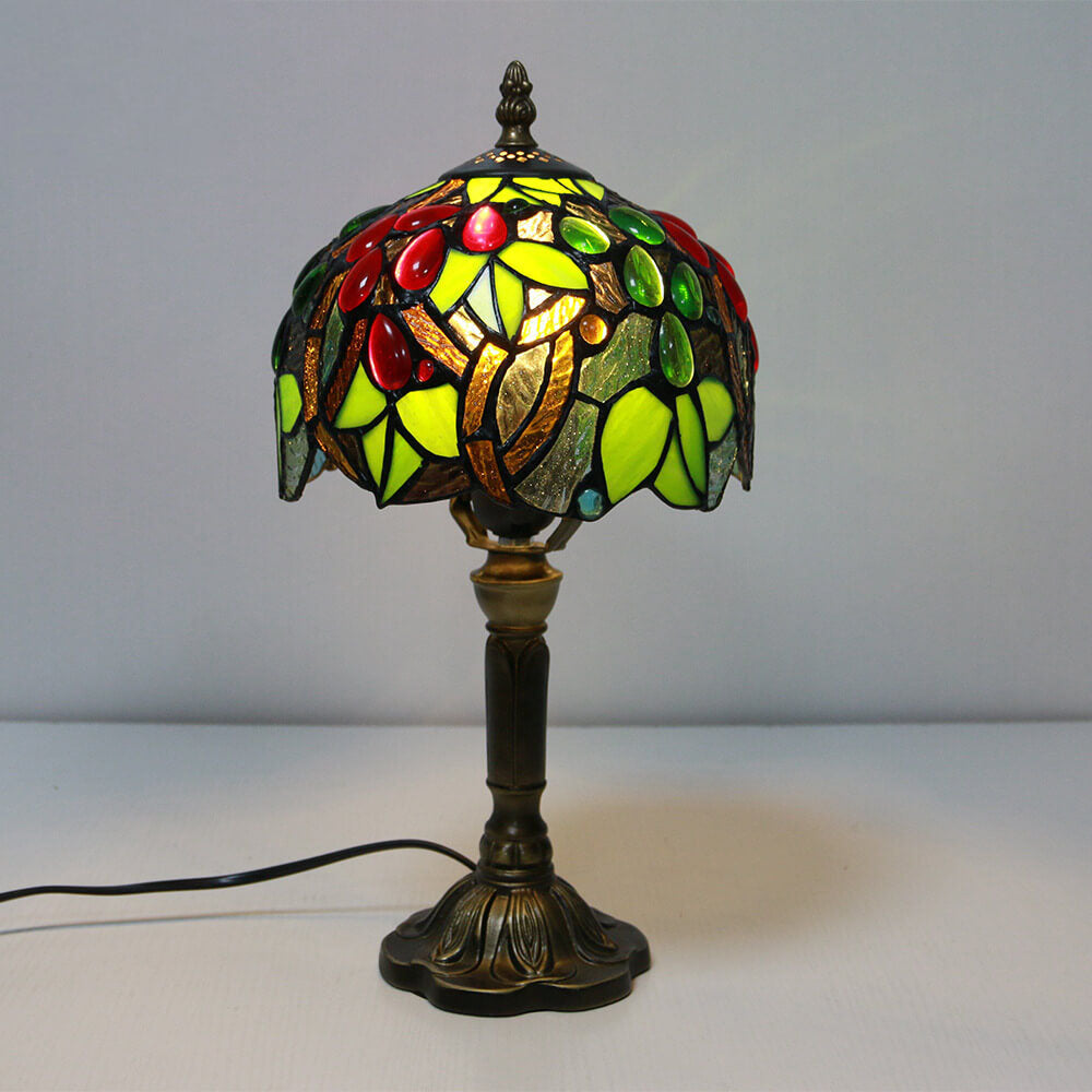 Animal Flower Decoration Stained Table Lamp