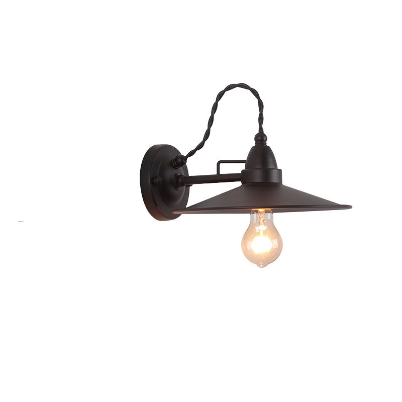Metal Plate Bowl Patio Outdoor Light