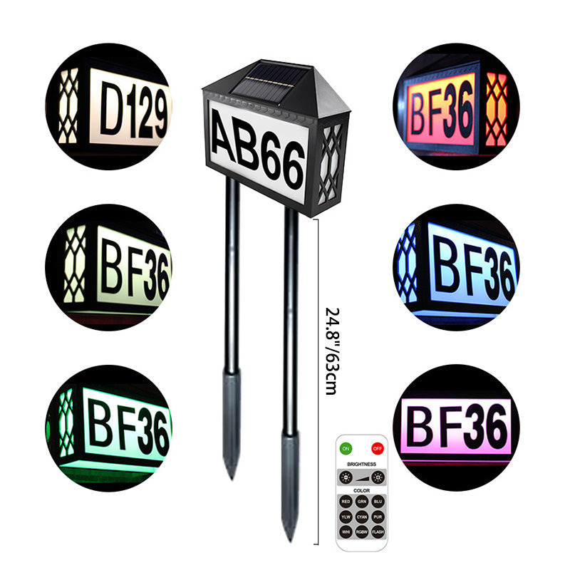 ABS Address Sign Digital Outdoor Light