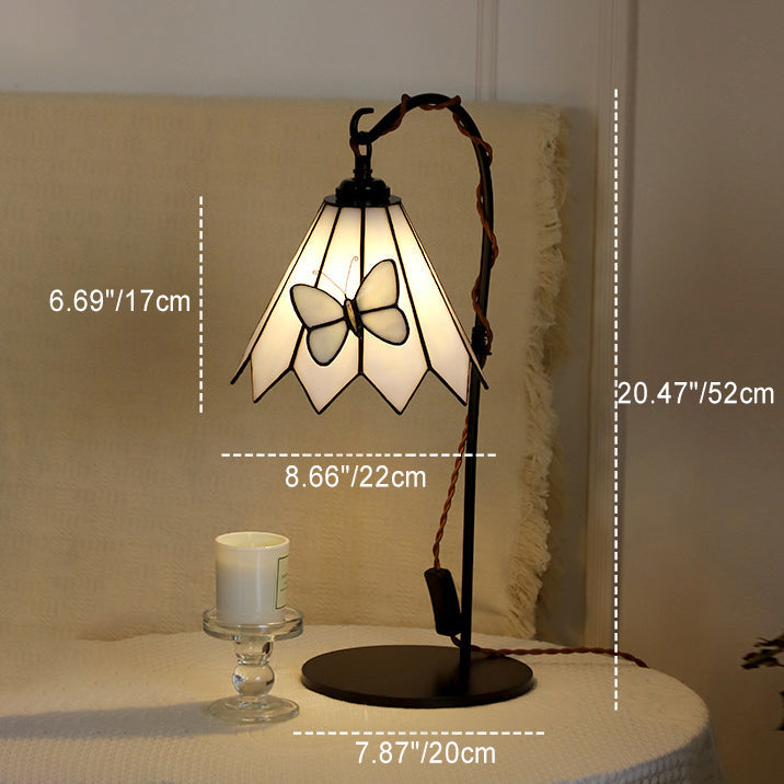 Butterfly Prismatic Metal Glass Table Lamp
