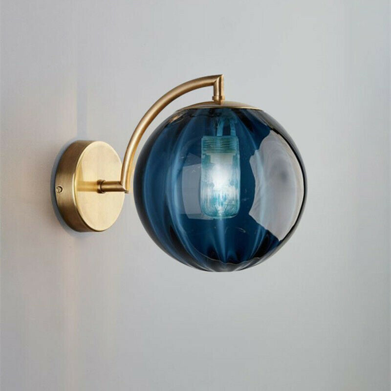 Round Ball Iron Glass Wall Lamp