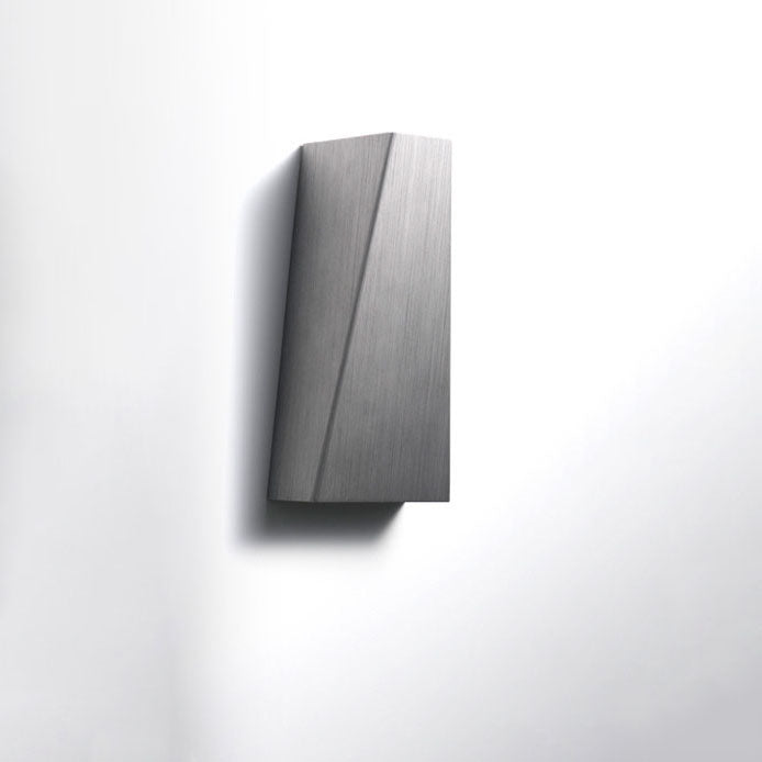 Brushed Aluminum Geometric Square Wall Lamp