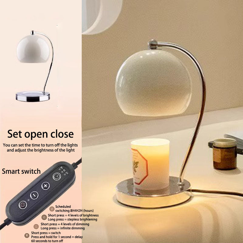 Iron Stainless Steel Round Table Lamp