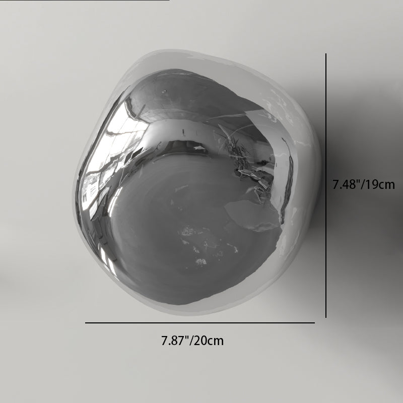 Irregular Spherical Electroplated Glass Wall Lamp