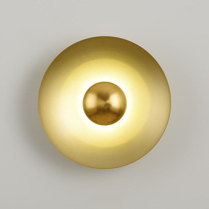 Multicolor Round Disc Hardware Wall Lamp