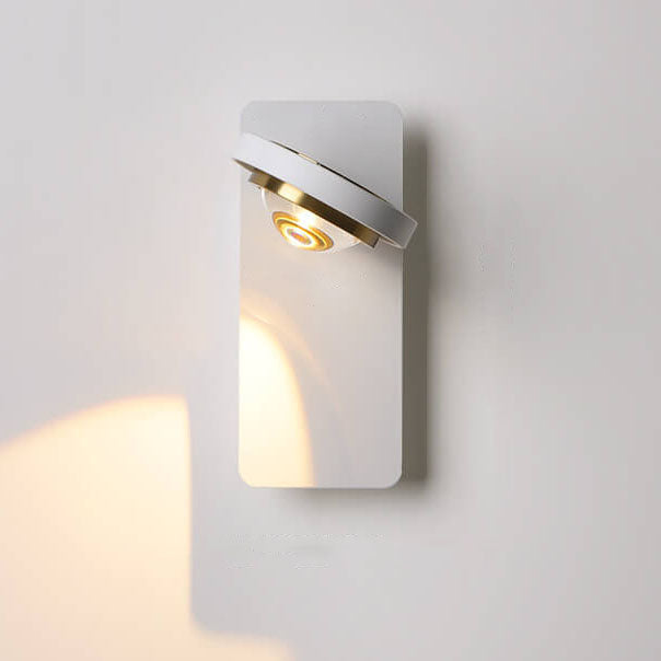 Aluminum Geometric Square Round Wall Lamp